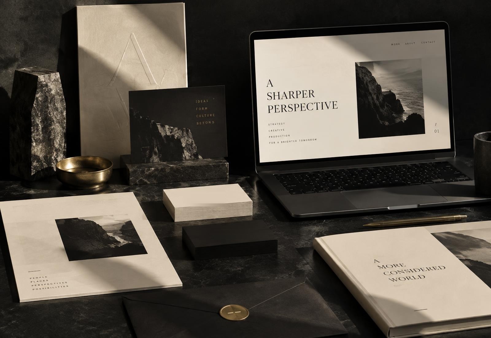 Art-directed brand identity and digital design materials